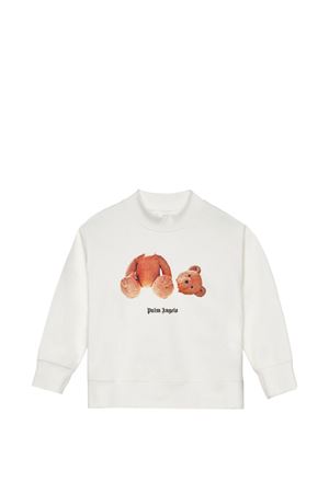 felpa in tessuto bianco PALM ANGELS KIDS | PBBA012S26FLE002002